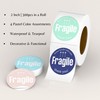Mobiusea Creation Fragile Stickers Roll | 2 Inch | Waterproof