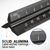 Scale Ruler Architect, 30cm Ruler 12 inch Triangular Architects Scales