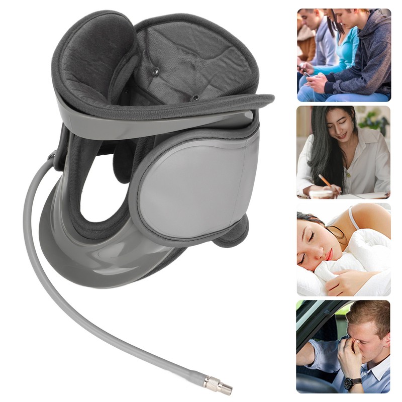 Inflatable Neck Support Traction Device Relieve Pain Cervical Stretching Correction