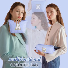 Parima Geburtstagsgeschenk für Frauen - Blau Kosmetiktasche Make Up Pinsel Tasche Reise Schminktasche Mädchen Geschenk Schwester Frau Geschenke für Mädchen Frauen Freundin