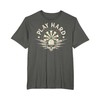 Play Hard Darts - Bersaglio vintage con teschio Maglietta