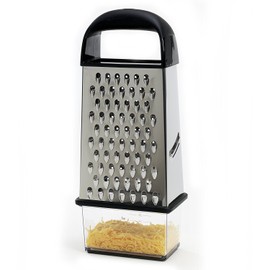 Good Cook Touch Stainless Steel Box Grater with Catcher