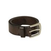 Deerhunter Leather Belt, width 4 cm Dark Brown 115cm Brown