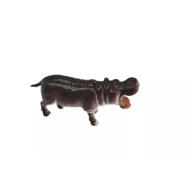K&M Hippo Realistic Small Toy Model Plastic Replica African Animal Gift  2.5"  F1030 - 1 PACK