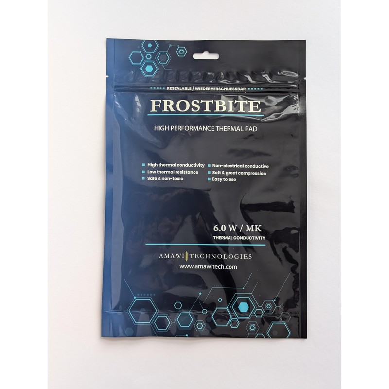Frostbite High Performance Thermal Pad Multi-Pack Thermal Pad 6W/mk, Soft,