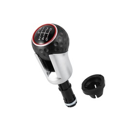 Partuto Car Gear Shift Knob Manual Stick Shift Knob Black ABS 6 Speed Replacement