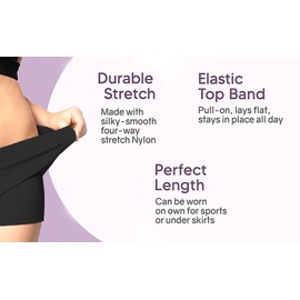 NuJake Girls' Children's Hot Pants Gymnastics & Dance Wear Stretch Shorts Ages 9-10 Years, Black