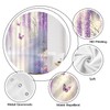 Purple Flower Shower Curtain Lavender Butterfly Weeping Wisteria Blossom Vine