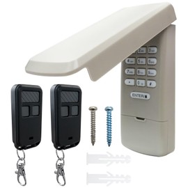 WELURE 1x 877MAX Garage Door Opener Keypad with 2X 893MAX Remote for Liftmaster 891LM 893LM 893MAX 81LM 61LM 82LM 83LM 84LM with Yellow 2011+ (310/315/390MHz)