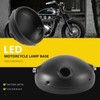 Gokelomg 7 Motorcycle Retro LED Headlight Base in Black