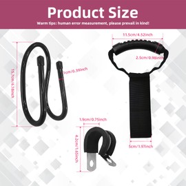 Vacuum Wall Mount Holder (3 Cleaner Storage Bracket+ Cable Tie) - Heavy Duty Storage for Shark, Cordless Vacuum Attachments & Accessories, Space-Saving Organizer for Brooms, Mops, Hoses