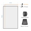 Window Screen with Black Upgraded Hook and Loop Adhesive Edging