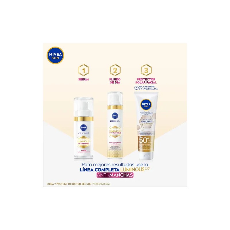 Protector Solar Nivea Luminous630 Fps50 40 Ml Crema