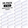 Fulmoon 25 Pcs Sign Holder, Adhesive Base Sign Holders Multiple