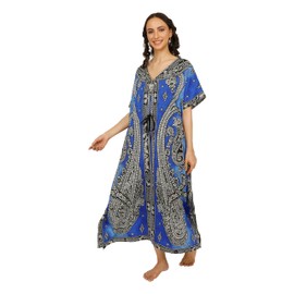 Tengru Ladies Kaftans Tunic Kimono Maxi Women Dashiki African Caftan Plus Size Lounge Girls Kimono for Any Occasion