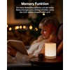 Bonsery LED Bedside Lamp Touch Dimmable with 256 RGB Colours