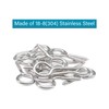 M3 x 1-1/2" Screw Eyes (20pcs) Small Eyelet Screws Lag