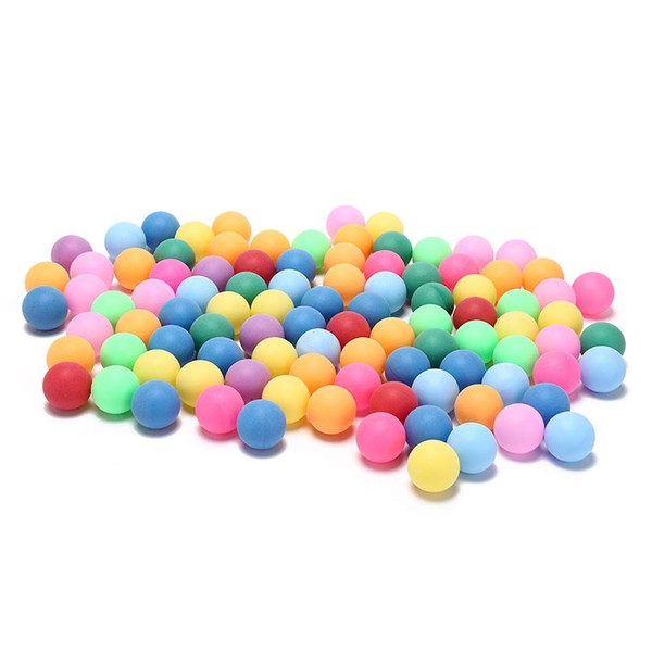 meizhouer Colored Ping Pong Balls：50 Pack 40mm 2.4g Entertainment Table Tennis Balls Mixed Colorful for Game and Advertising