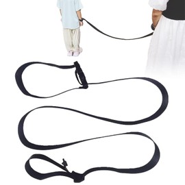 Escape Proof Wrist Leash Walking Harness with Adjustable Tether Lockable Coiled Link Cuff Autism Special Needs ADHD Children,Adjustable Anti Lost and Lock Buckle Autism Special Child Secure (1, Black)