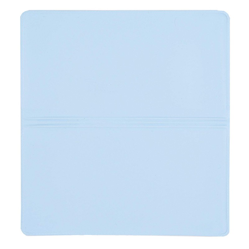 Baby Blue Vinyl Checkbook Cover, Top Tear Personal Vinyl Checkbook