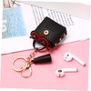 KONTONTY Owl Earbud Carrying Case Keychain Cute Cartoon Storage Pouch