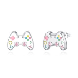 Gamer Earring Sterling Silver Game Controller Stud Game Lover Jewelry Gift for Women
