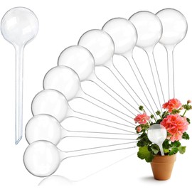 LATRAT Pack of 12 Small Watering Balls, 13 x 5 cm Water Dispenser Balls Watering Self-Watering Plants Flowers Automatic Watering Balls Watering Bulb (12)