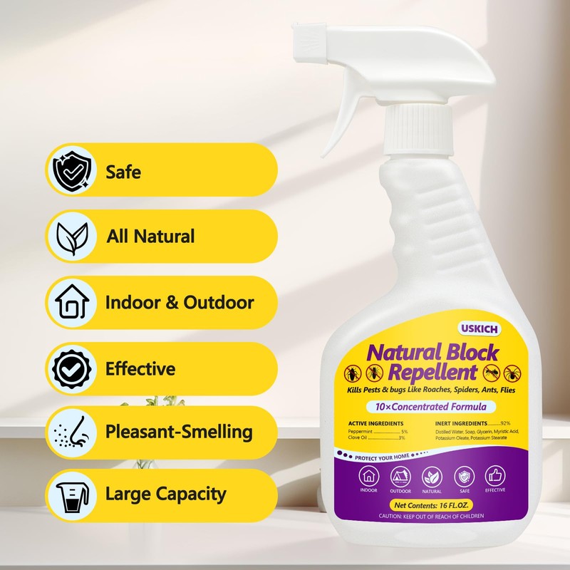 Ant Killer & Bug Spray - 16 oz-Natural Indoor &