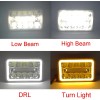 BRICOLOGHT 4x For Ford Mustang 1979-1986 DOT 4x6" Square LED