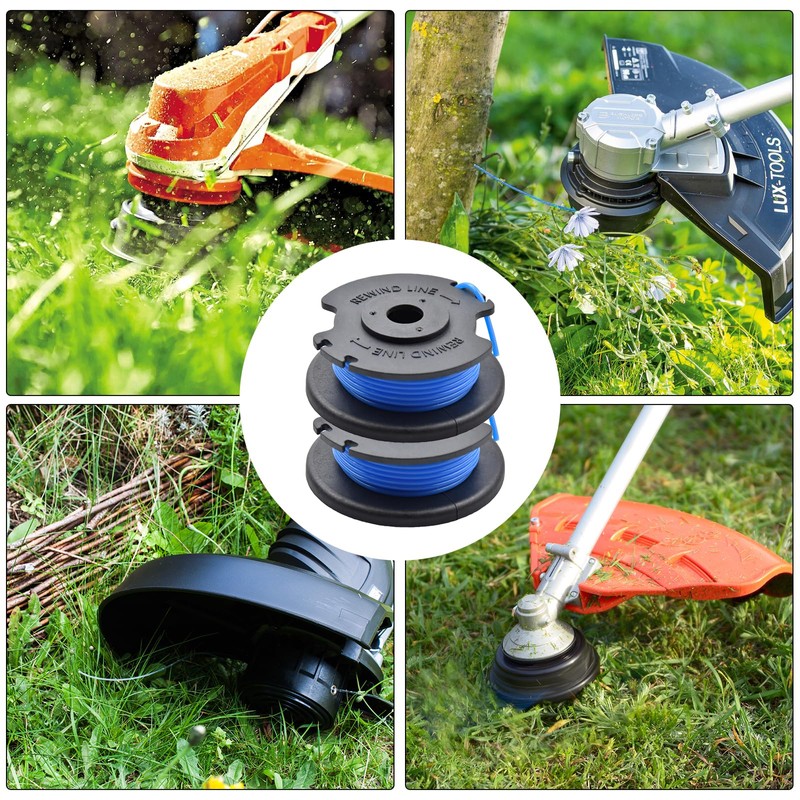 QKEINV 2 Pcs Strimmer Spool Compatible with Ryobi, String Trimmer