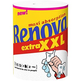 Renova Max Absorption 200058150, Extra XXL Paper Towel, 1 Roll, White, Large