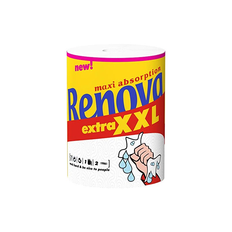 Renova Max Absorption 200058150, Extra XXL Paper Towel, 1 Roll,