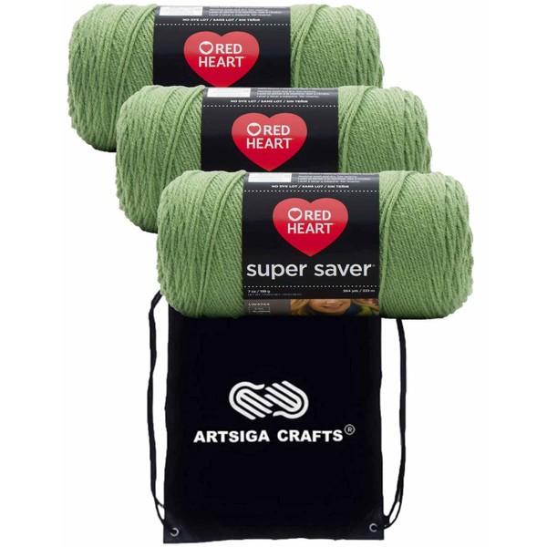 Red Heart Super Saver Tea Leaf E300-624 (3-Skeins - Same