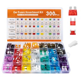 300 Pcs Car Fuses Assorted Kit, Blade Fuse Automotive Replacement Fuse, 160 Mini, 90 Standard Mixed, 50 Micro Fuses Set for Cars Trucks Motorcycle(2A 3A 5A 7.5A 10A 15A 20A 25A 30A 35A 40A)