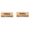 Tonka Bulk Storage water slide decal set 5.16" by 2.056"