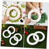 COHEALI 10pcs Foam Wreath Forms DIY Circle Foams Decorative Wreath