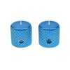 KAISH Pack of 2 Aluminium Metal Flat Top Guitar Bass