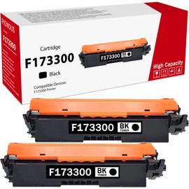 PINOS F173300 Black Toner Cartridge (2-Pack) - 2200 Pages, Compatible with F173300 Printer, Refined Spherical Toner for Enhanced Print Quality and Durability