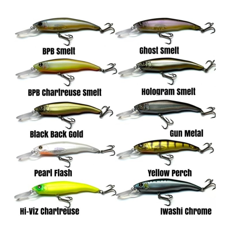 Nishine Lure Works Erie 95MD Ghost Smelt
