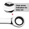 Jetech 10mm Ratcheting Combination Wrench, Industrial Grade Gear Spanner with