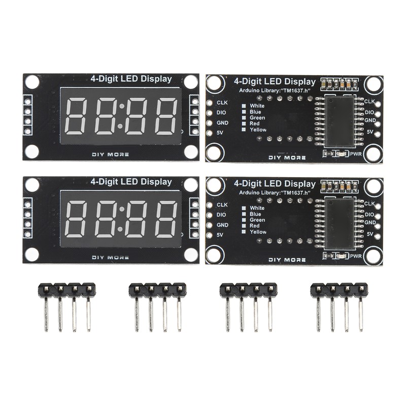 4 Sets Digital Tube Display Module LED 4 Digit 7