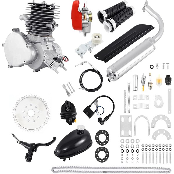 DYRABREST Upgraded Bicycle Engine Kit, 2 Stroke Motorized Bike Engine
