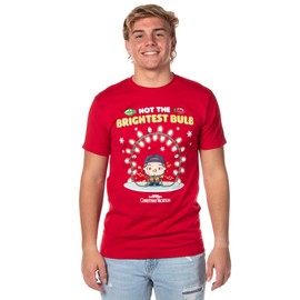 National Lampoon's Christmas Vacation Men's Not The Brightest Bulb T-Shirt, L