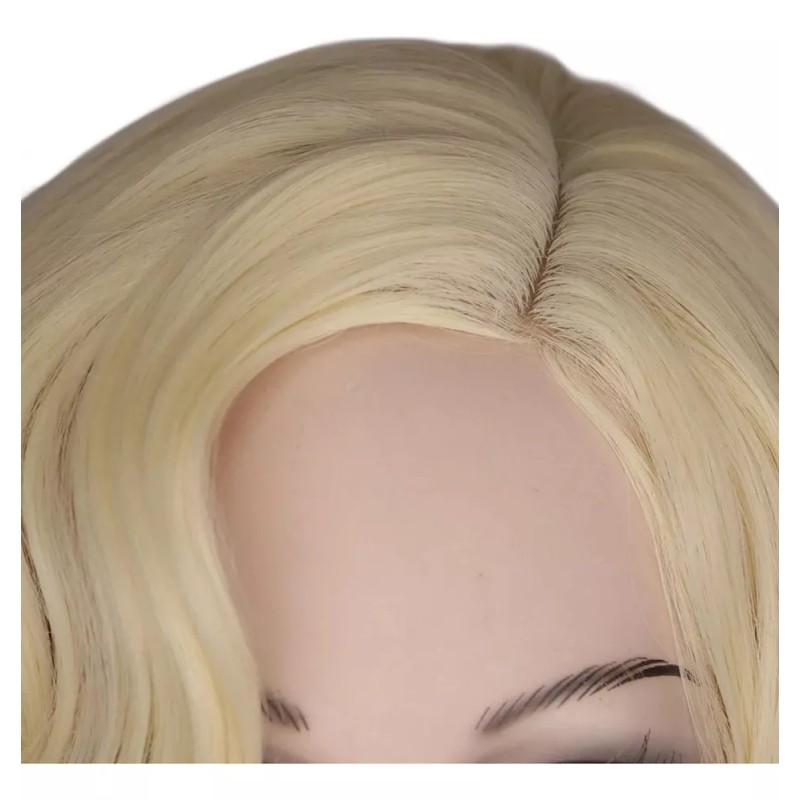 generic E Peluca De Cosplay Rizada Rubia Corta Para Mujer