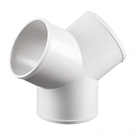 3 Way Duct Connector Duct Splitter for Exhaust ABS Duct Connector Fan Dryer Vent Hose Adapter Splitter 4 Inch Y Shape Fit for 4 Inch Hose (4 inch)