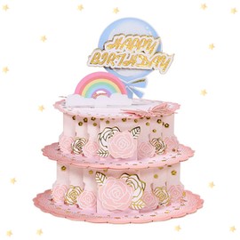 scicent Sister Birthday Card 3D Pop Up Greeting Card Birthday Happy Birthday Cards for Children Popup Birthday Cards for Boys Girls Women Men Creative Birthday Gifts with Envelopes - 32813