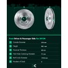 Front Brake Kits Drill & Slotted Brakes Rotor Brake Pads:54134;D1464