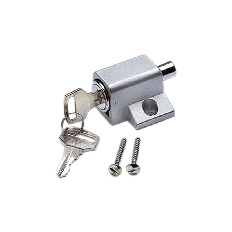 Merriway BH01813 (1 Pcs) Patio Door Lock, Matt Chrome-Pack of