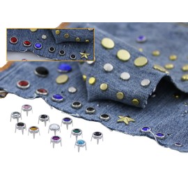 Allstarco CH04 Bedazzler - Recambios de diamantes de imitación preestablecidos para incrustaciones de ropa, piel, manualidades, manualidades, zapatos, cinturones, tamaño de playera, 34-50 piezas