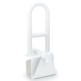 Wishtofly Bathtub Safety Rail, Heavy Duty Bath and Shower Grab Bar for Seniors and Elderly, Safety Assistance Bathtub Handle with Adjustable Clamp, Fits Tub Width 3 to 7 Inches, Supports Up to 300lbs